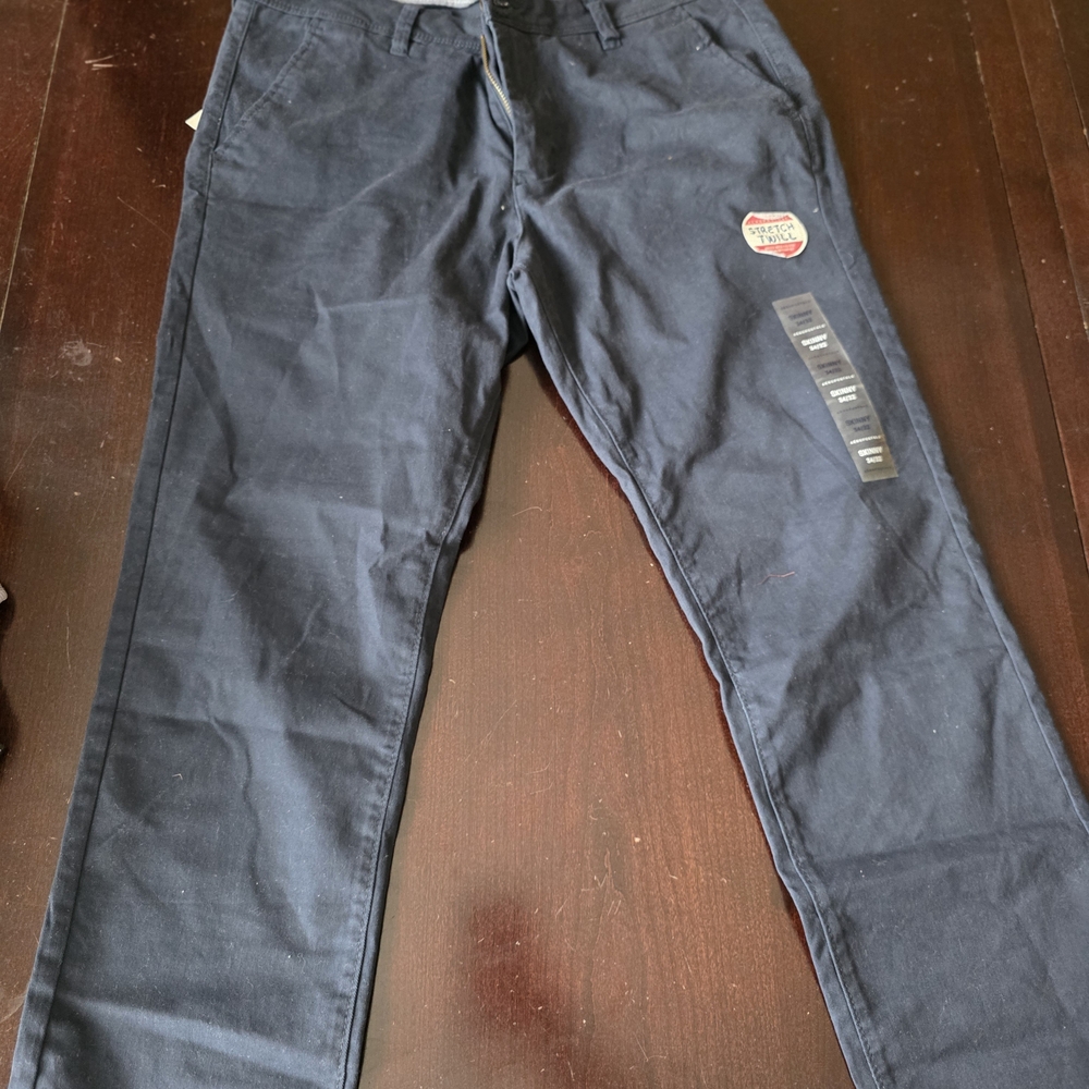Aeropostale Dark Blue Stretch Twill Pants